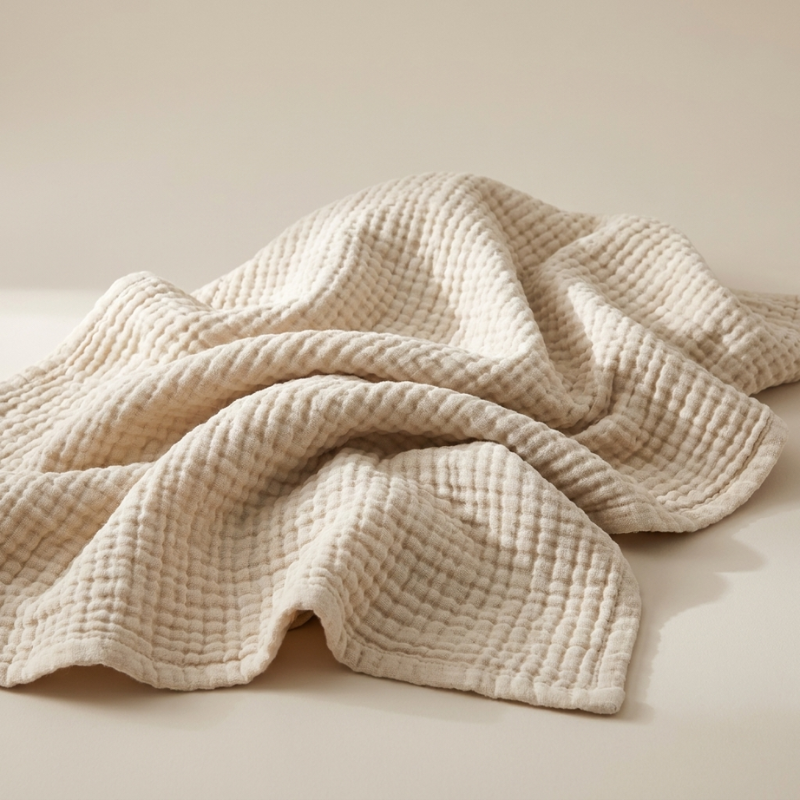 La Couverture 100% Mousseline de Coton