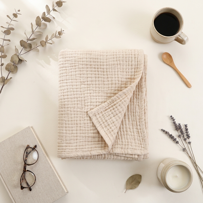 La Couverture 100% Mousseline de Coton