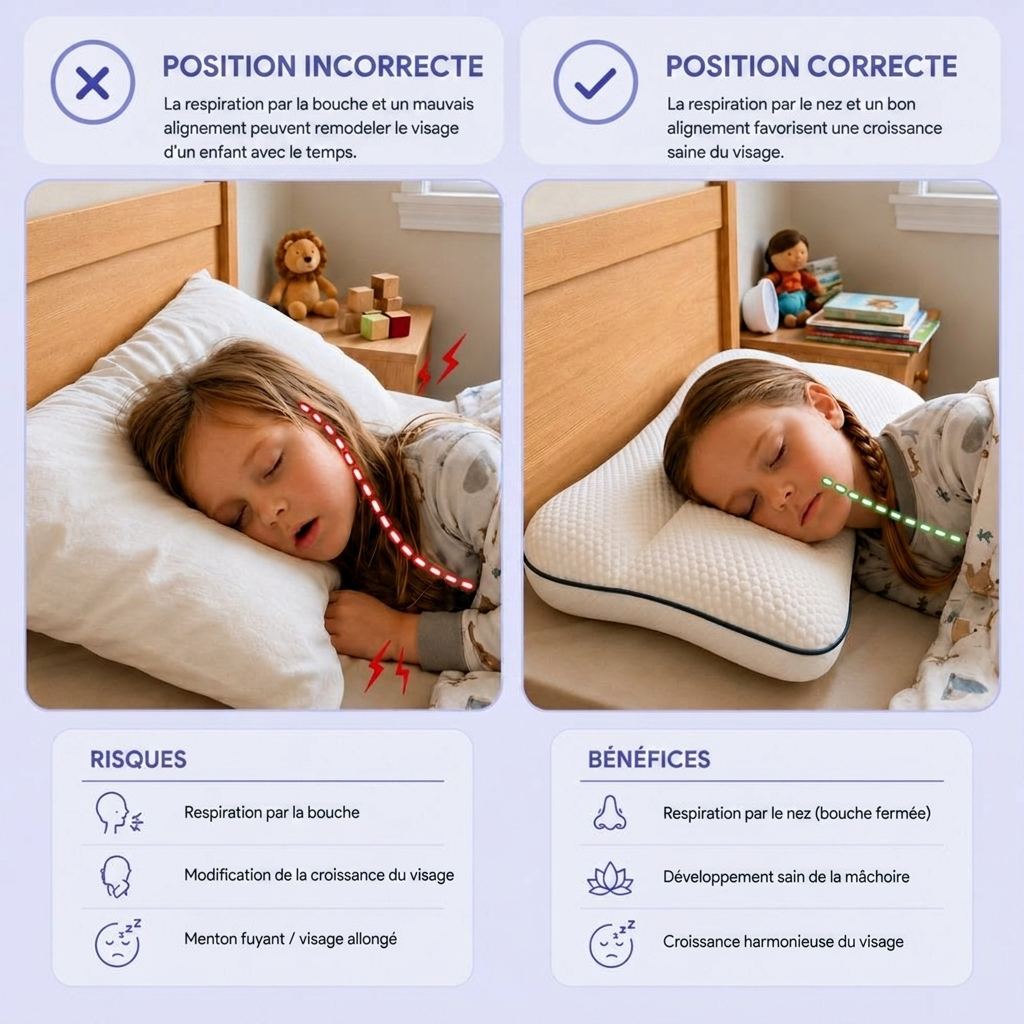 Oreiller Ergonomique Kids Minki