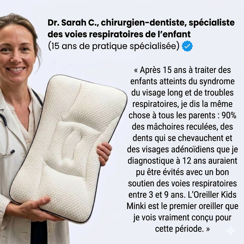 Oreiller Ergonomique Kids Minki